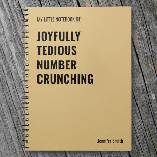 Carnet Joyeusement ennuyeux Nombre Crunching