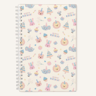 Carnet Joyeux Anniversaire Animaux Ivoire
