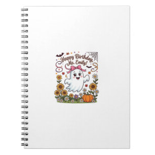 Carnet Joyeux Anniversaire Mlle Emily Halloween Fantôme C
