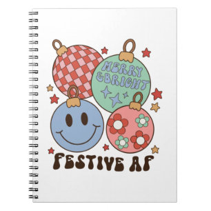 Carnet Joyeux cadeau de Noël et Festif lumineux AF