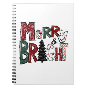 Carnet Joyeux cadeau de Noël et les feux