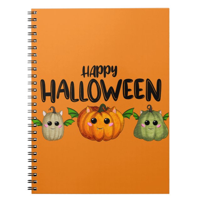 Carnet Joyeux citrouilles d'Halloween (Devant)