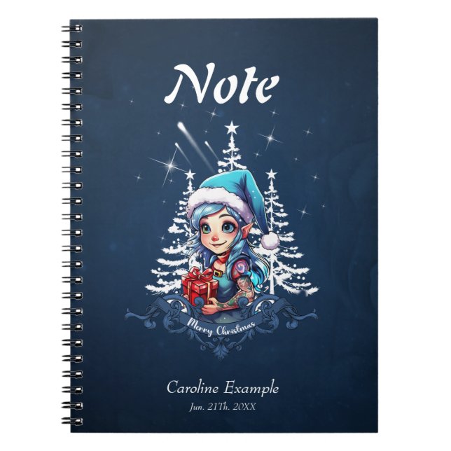Carnet Joyeux elfe (Devant)