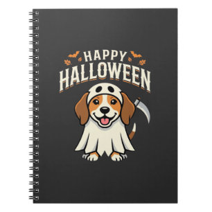 Carnet Joyeux Halloween Beagle Chien Design_1