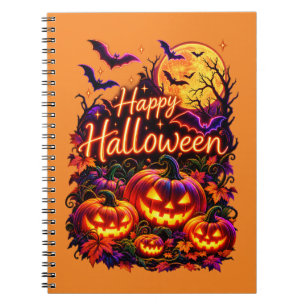 Carnet Joyeux Halloween design sombre 