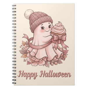 Carnet Joyeux Halloween Mignon Récolte d'Automne Fantôme