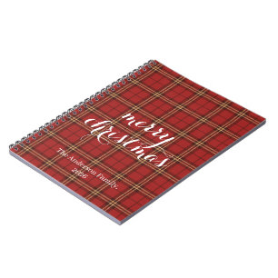 Carnet Joyeux Noël à plat classique -