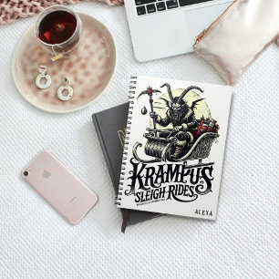 Carnet Joyeux Noël Krampus Krampus Promenade en traîneau