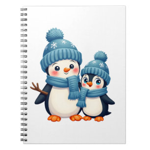 Carnet Joyeux Noël Merry Christmas Pour Cadeau Manchot Bo
