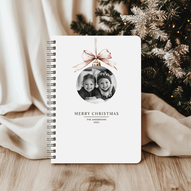 Carnet "Joyeux Noël personnalisé avec cadeau photo (Créateur téléchargé)