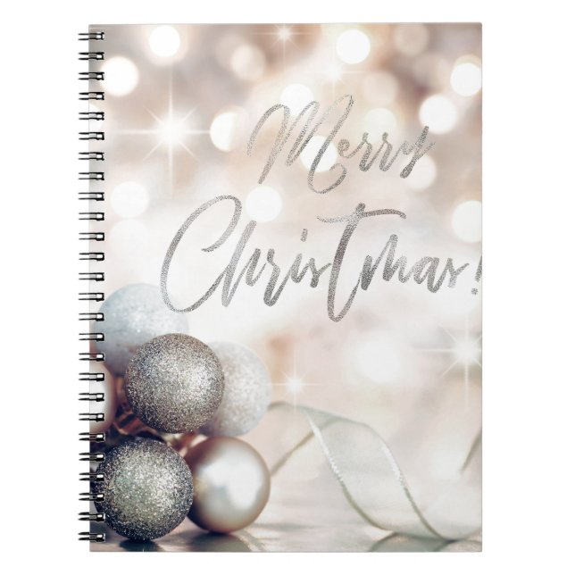 Carnet Joyeux ornements de Noël (Devant)