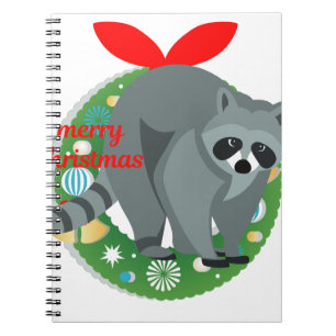 Carnet joyeux raton laveur