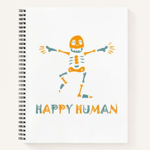 Carnet Joyeux squelette humain
