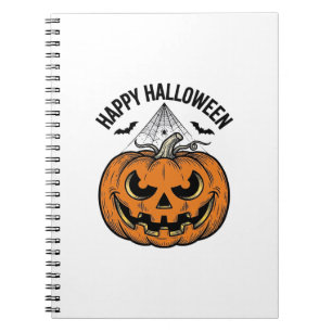 Carnet Joyeux visage de citrouille d'Halloween Création v