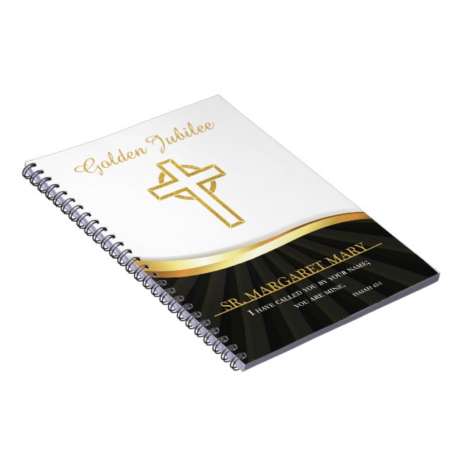 Carnet Jubilé d'or Vie religieuse, 50 ans Anniversaire (Côté Droit)