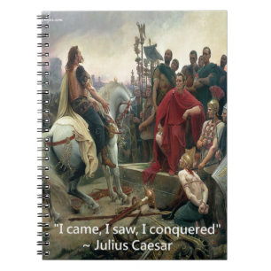 Carnet Jules César Je suis venu J'ai vu J'ai conquis
