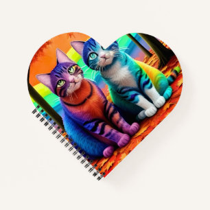Carnet Jumeaux de chats Art numérique-56467