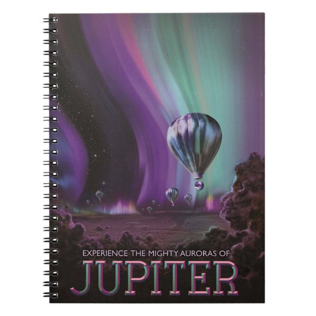 Carnet Jupiter Travel by Hot Air Balloon Bighty Aurora (Devant)