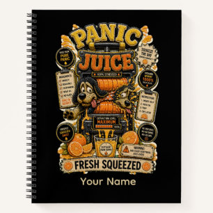 Carnet Jus de Panique Fraîchement Pressé Tableur Drôle