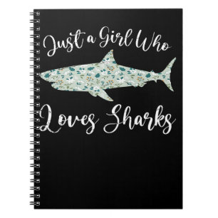 Carnet Just Girl Who Loves Sharks