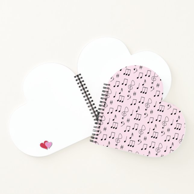 Carnet Juste Noté rose (Intérieur)