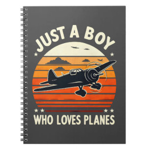 Carnet Juste un garçon qui aime les avions Amateur d'avio