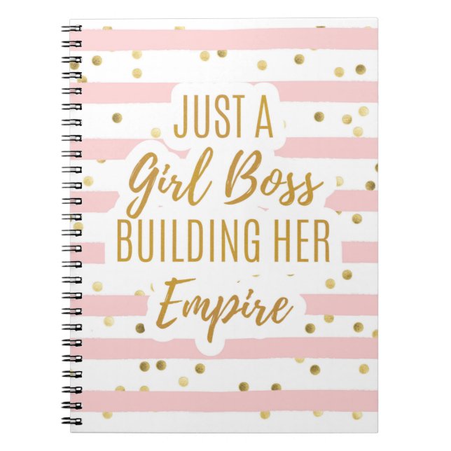 Carnet Juste une fille Boss Bâtir son Empire Moderne (Devant)