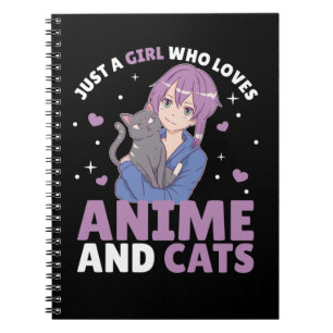 Carnet Juste Une Fille Qui Aime Anime Et Chats Coeur Mang