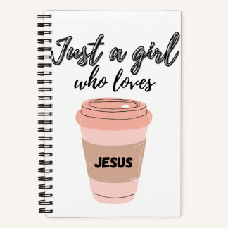 Carnet Juste une fille qui aime Jésus Journal/Dévotion