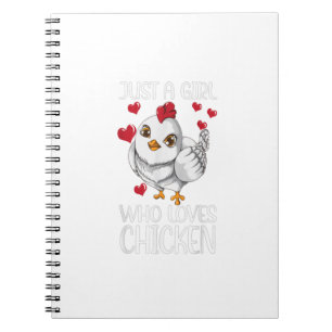 Carnet Juste Une Fille Qui Aime Le Poulet Poulet Vous Aim