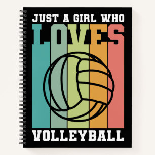 Carnet Juste une fille qui aime le volleyball
