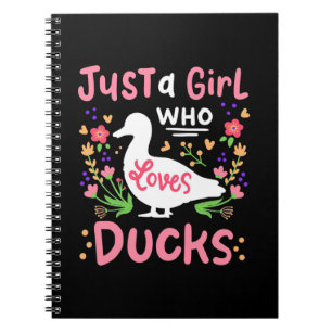 Carnet Juste une fille qui aime les canards