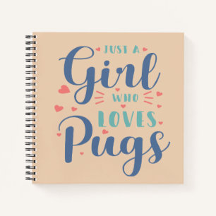 Carnet Juste une fille qui aime les Carlins