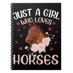 Carnet Juste Une Fille Qui Aime Les Chevaux