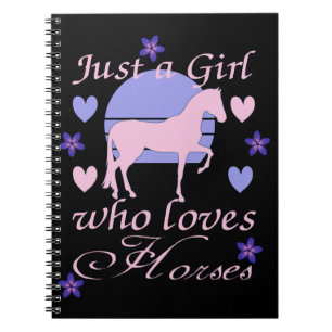 Carnet Juste Une Fille Qui Aime Les Chevaux