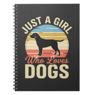 Carnet Juste une fille qui aime les chiens amateur de chi