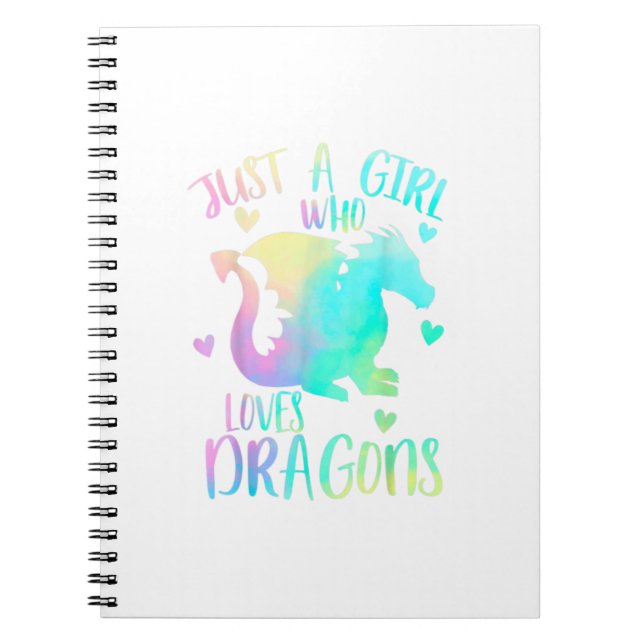 Carnet Juste Une Fille Qui Aime Les Dragons Mignons Drago (Devant)