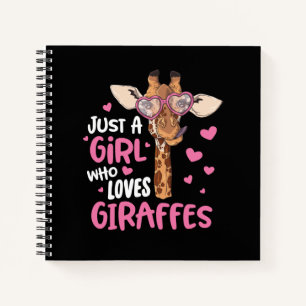 Carnet Juste Une Fille Qui Aime Les Giraffes