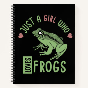 Carnet Juste une fille qui aime les grenouilles Cadeaux a