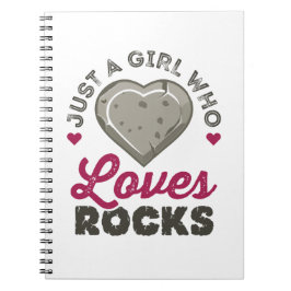Carnet Juste une fille qui aime les rochers géologue