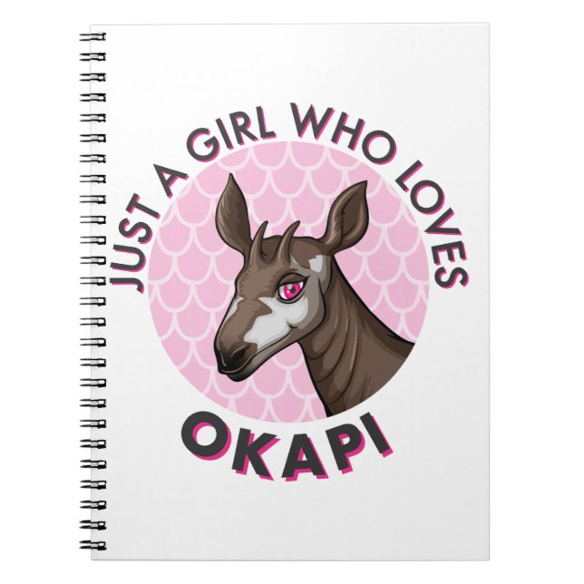 Carnet Juste une fille qui aime Okapi, Amoureux de l'obse (Devant)