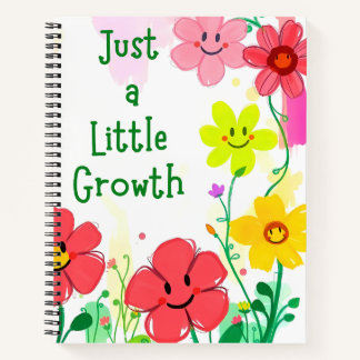 Carnet Juste une petite croissance - Floral
