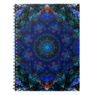 Carnet Kaleidoscope Bleu Bohème,
