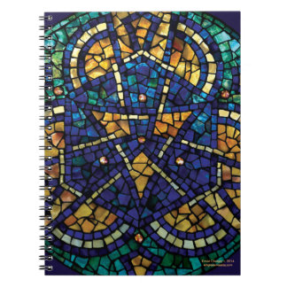 Carnet "kaléidoscope " de mosaïque souillé en