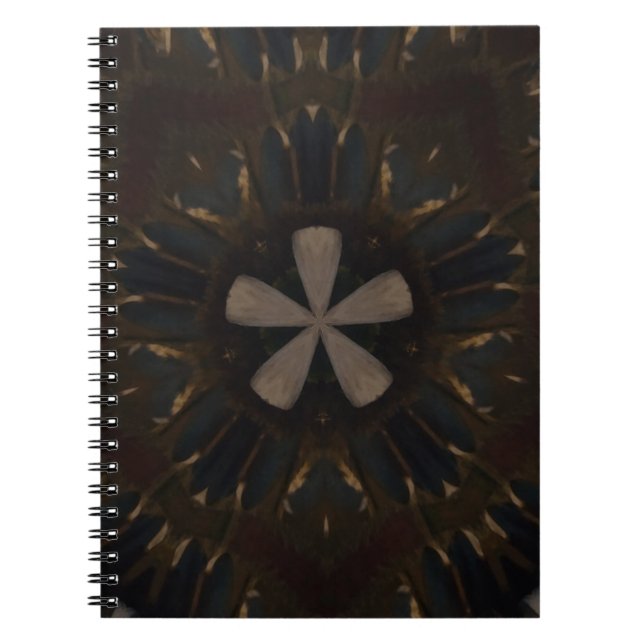 Carnet Kaleidoscope Design Art Brown foncé (Devant)