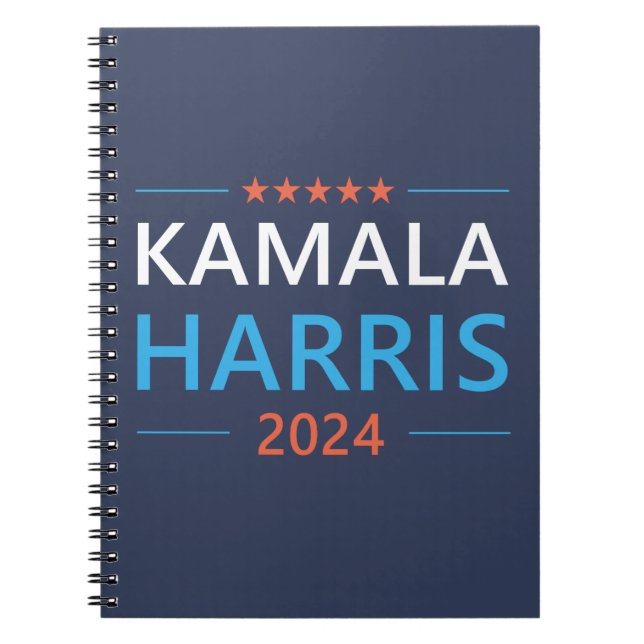 Carnet Kamala Harris pour le président démocrate 2024 (Devant)