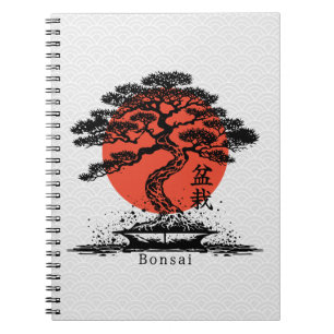 Carnet Kanji japonais Bonsai Personnalisé