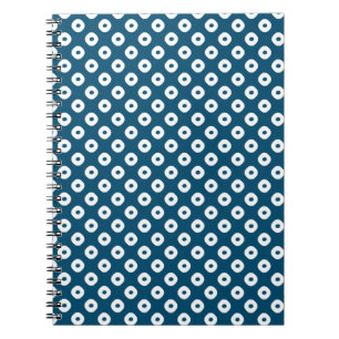 Carnet "Kanoko" Fawn Spot Motif Blanc
