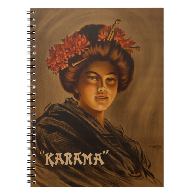 Carnet Karama : Actrice japonaise Romance Geisha (Devant)
