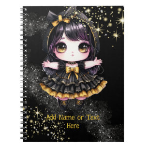 Carnet Kawaii Goth Girls Cute Personnalisé Gothique Chibi